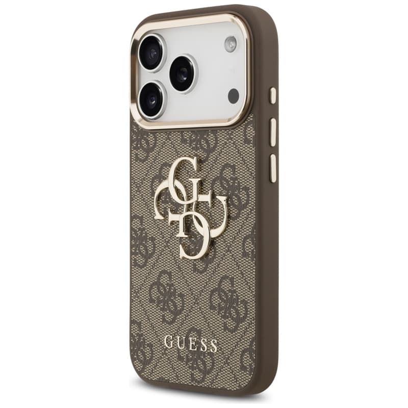 Guess 4G Big 4G Classic Logo - Case iPhone 17 Pro Max (Brown / Gold) 2