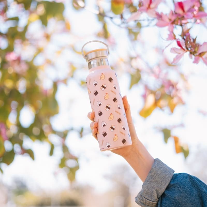 Pusheen - Stainless steel thermal bottle with handle from the Sushi Roll collection 500 ml 4