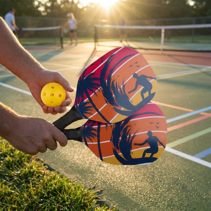 Eddy Toys - 3-piece pickleball set with paddles and ball 3
