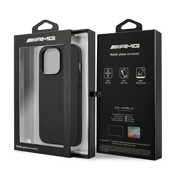 AMG Leather Hot Stamped - Case for iPhone 14 Pro Max (Black) 8