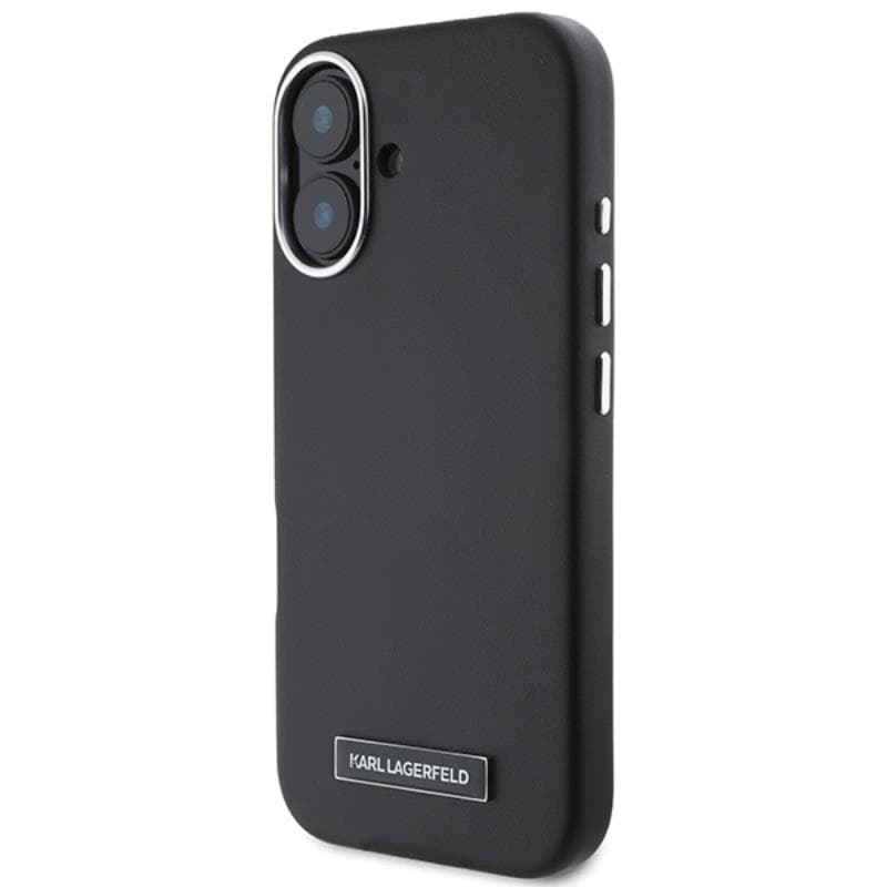 Karl Lagerfeld FW Metal Plate MagSafe - Case for iPhone 16 Plus (black) 2