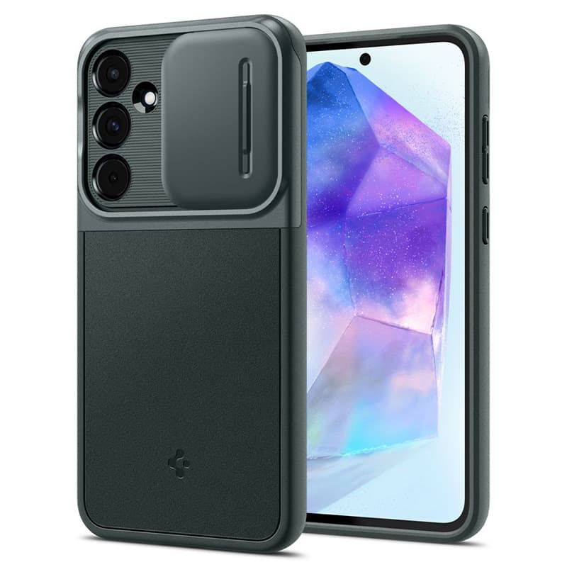 Spigen Optik Armor - Case for Samsung Galaxy A55 5G (Abyss Green)