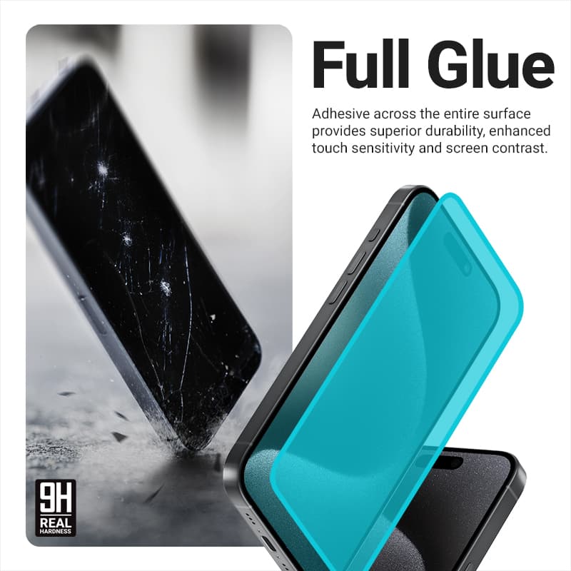 Crong 3D Armor Glass - Tempered glass iPhone 17 + installation frame 6