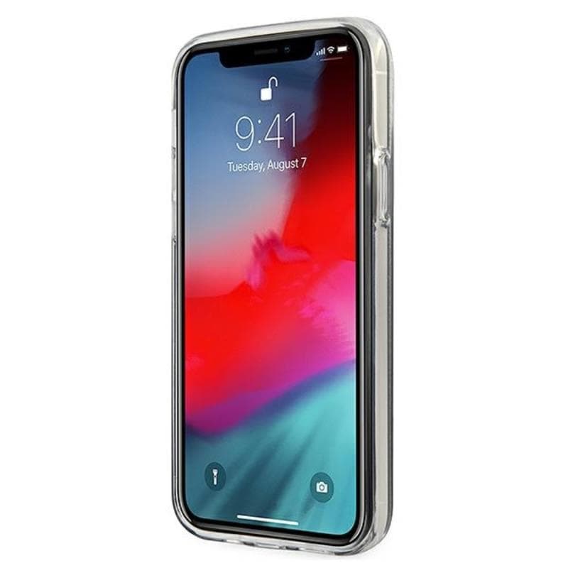 Guess Glitter Gradient Script - Case for iPhone 12 mini (Blue) 5