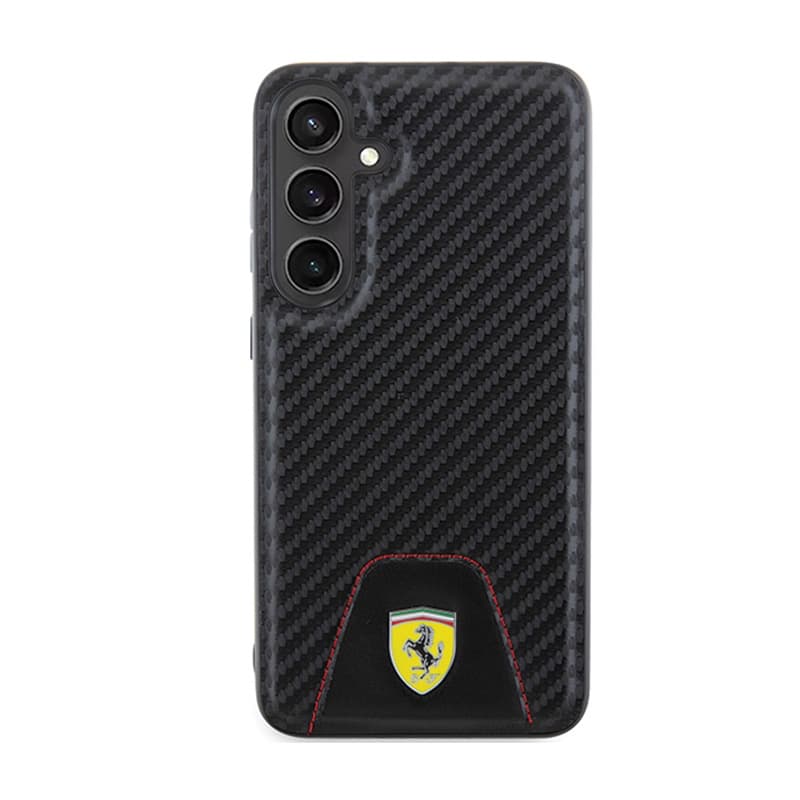 Ferrari Carbon Stitched Bottom - Case for Samsung Galaxy S24+ (black) 3