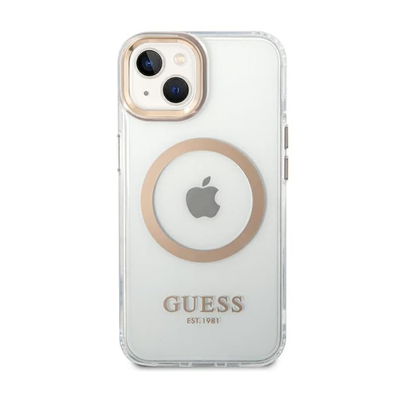 Guess Metal Outline MagSafe - Case for iPhone 14 Plus (Clear) 3