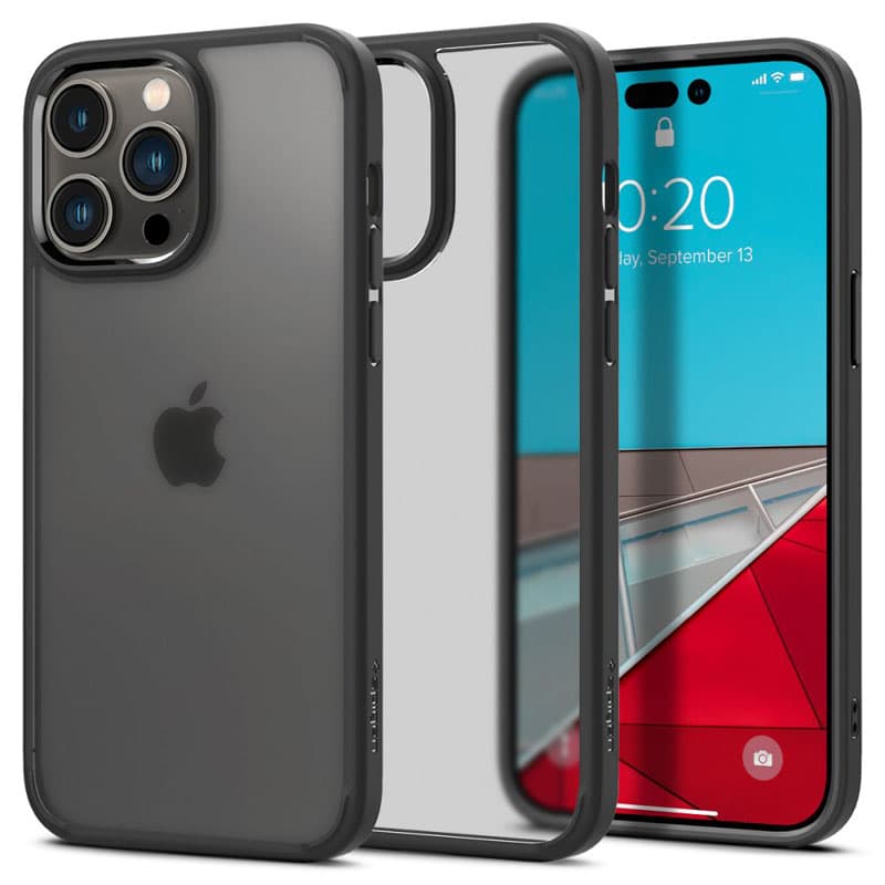 Spigen Ultra Hybrid Matte - Case for iPhone 14 Pro (Matte Black) 5