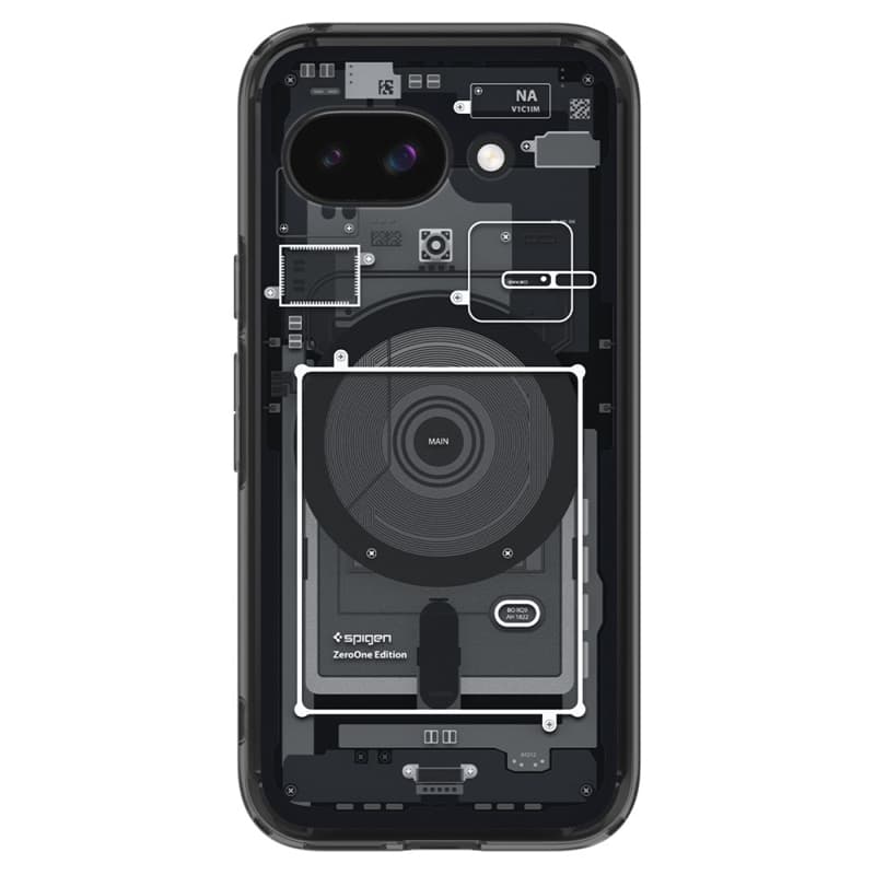 Spigen Ultra Hybrid Mag MagSafe - Case for Google Pixel 9a (Zero One Black) 2