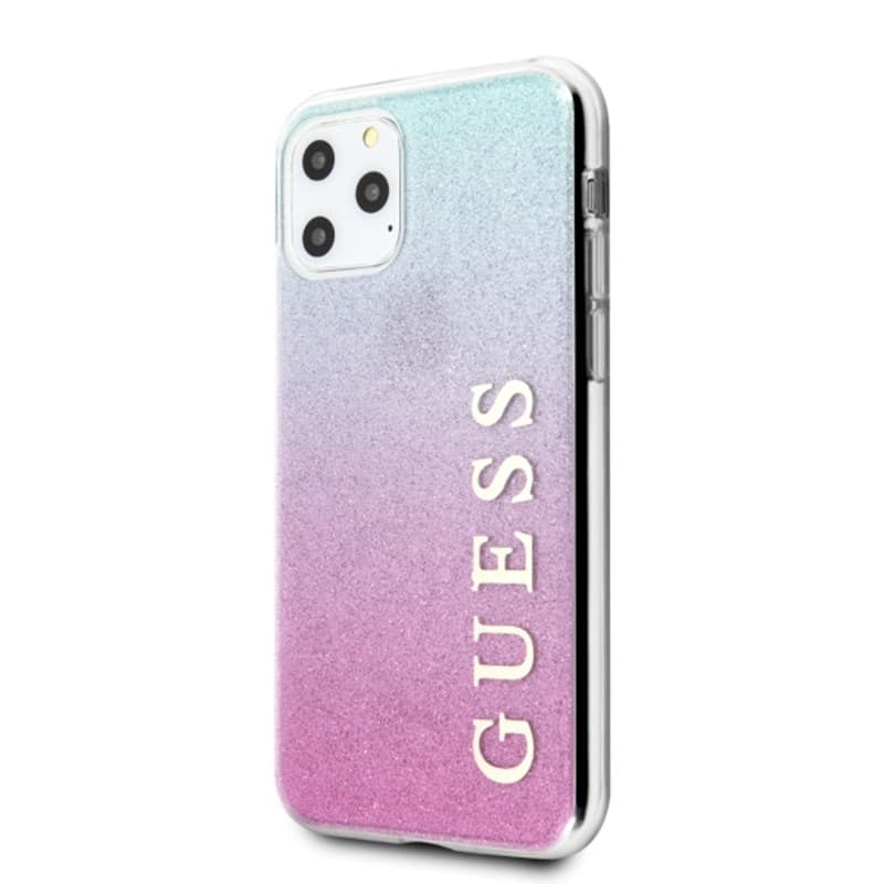 Guess Glitter Gradient - Case for iPhone 11 Pro Max (Pink/Blue) 2