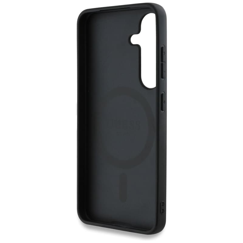 Guess 4G Round Patch Classic Logo MagSafe - Case for Samsung Galaxy S25 (black) 7
