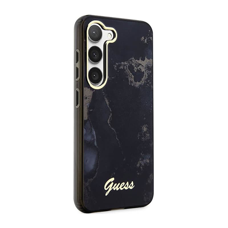 Guess Golden Marble Collection - Case for Samsung Galaxy S23 (Black) 4