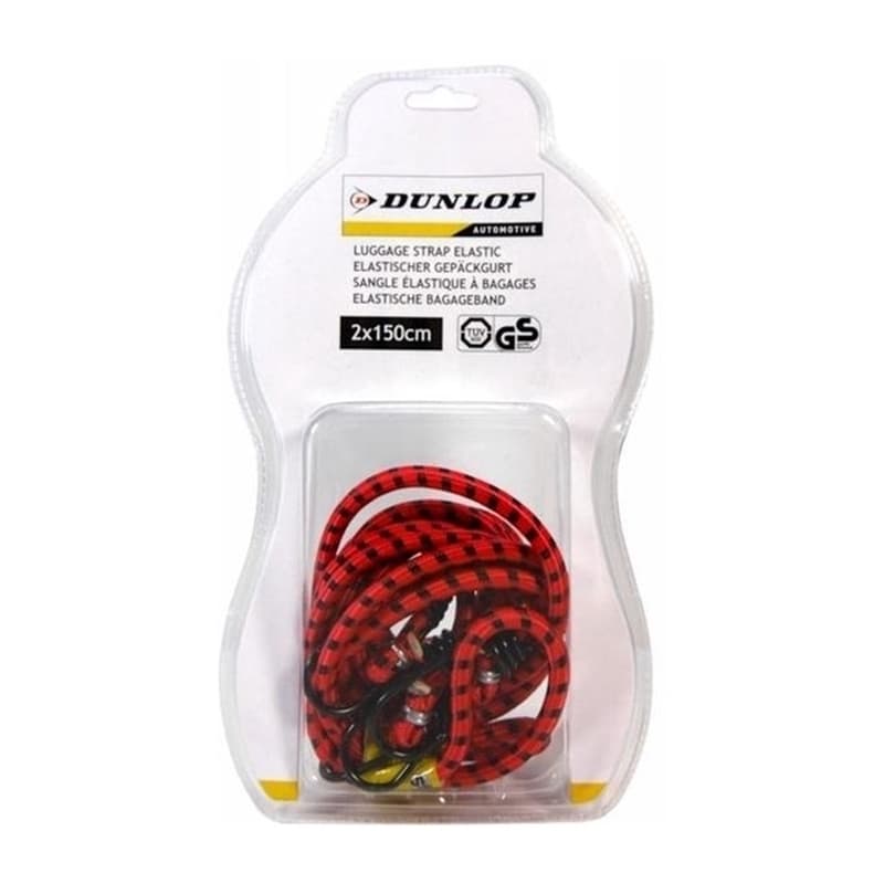 Dunlop - Luggage securing bands 2x150cm (Red)) 1