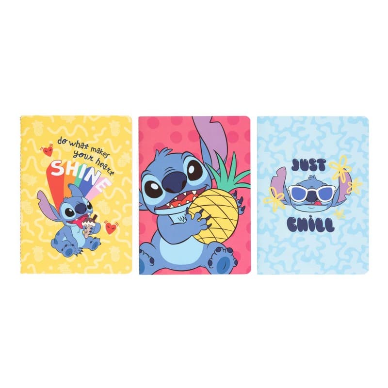 Disney Stitch - Set of A5 notebooks from the Tropical collection, 3 pcs. 2