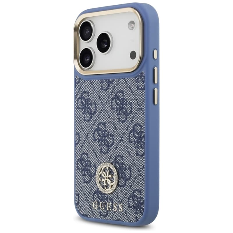 Guess 4G Strass Logo MagSafe - Case iPhone 17 Pro (Blue) 2