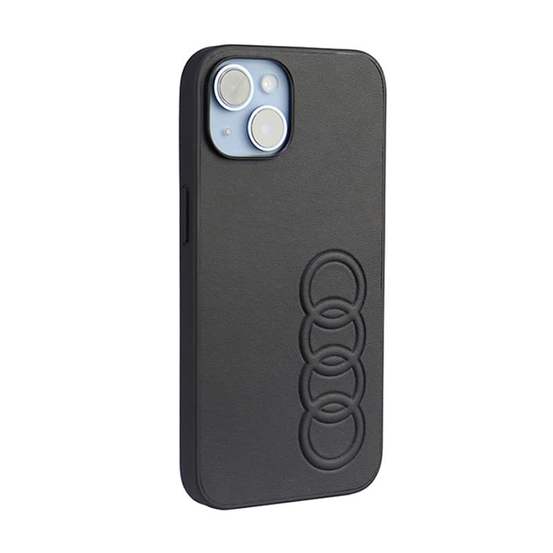 Audi Synthetic Leather - Case for iPhone 14 (Black) 2