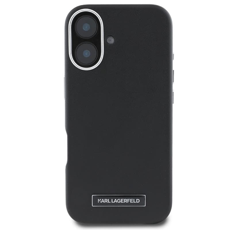 Karl Lagerfeld FW Metal Plate MagSafe - Case for iPhone 16 Plus (black) 3