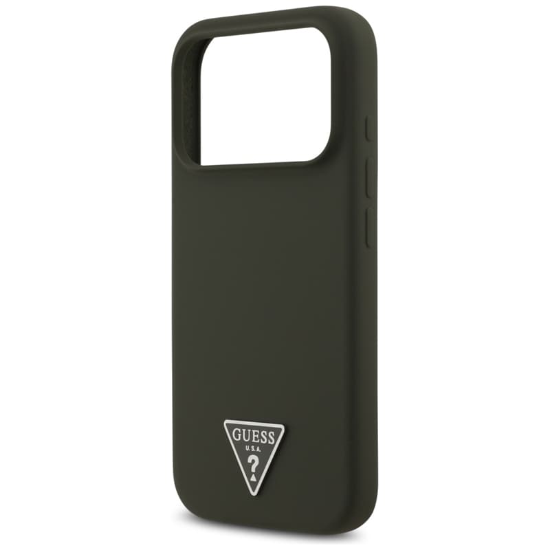 Guess Silicone Triangle Logo MagSafe - Case iPhone 17 Pro (khaki) 6