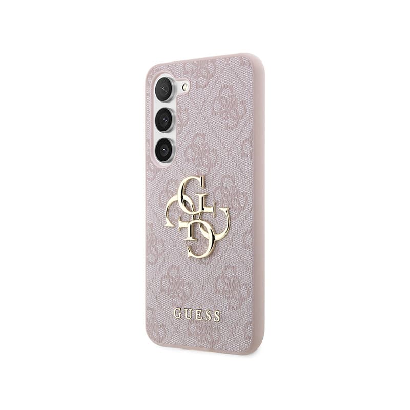 Guess 4G Big Metal Logo - Case for Samsung Galaxy S23 (Pink) 2