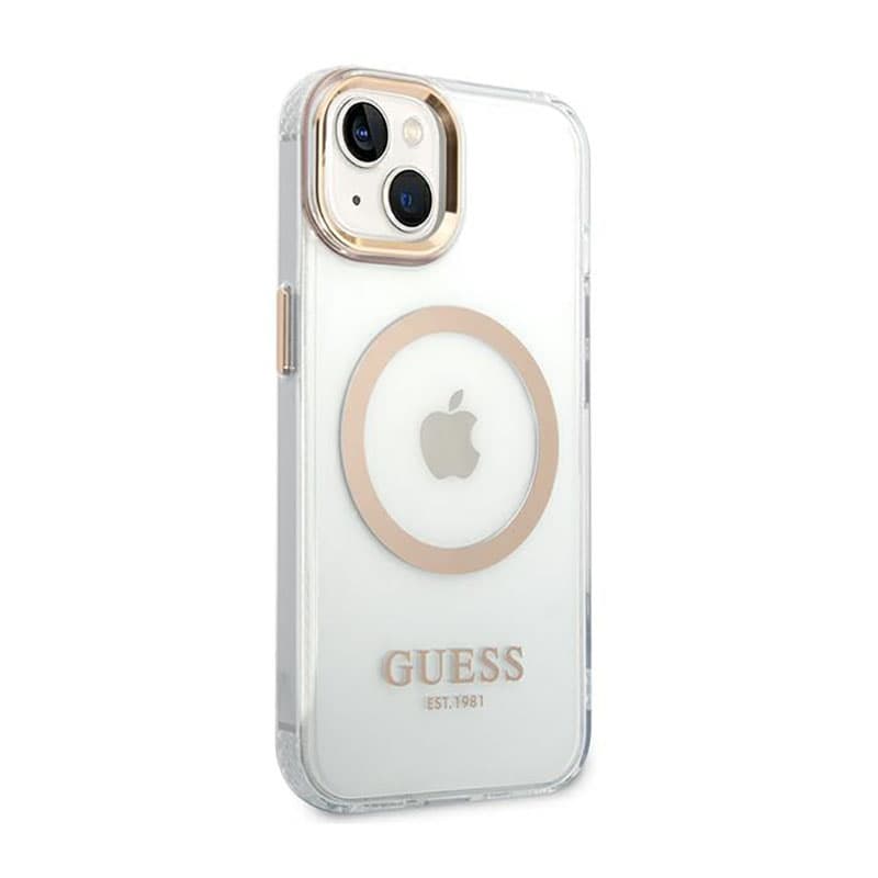 Guess Metal Outline MagSafe - Case for iPhone 14 Plus (Clear) 4