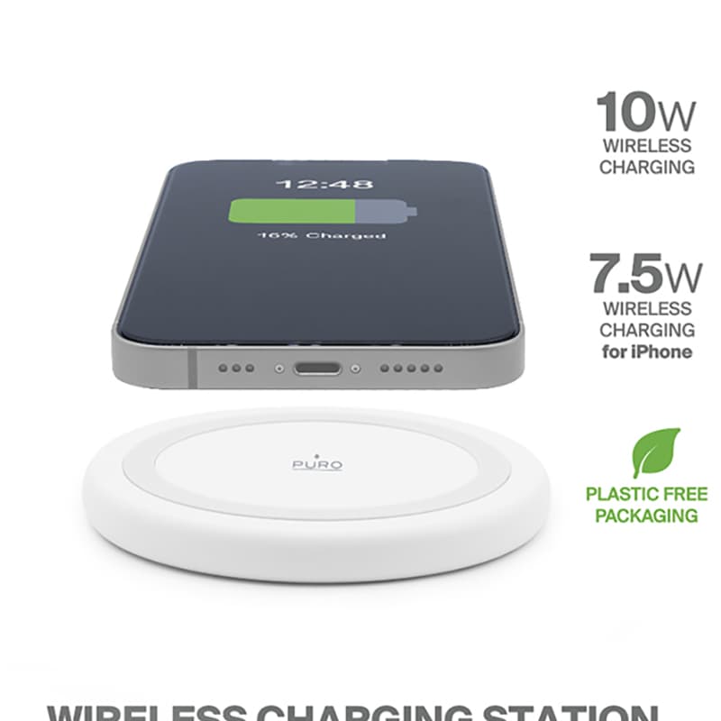 PURO Wireless Charging Station QI - Qi inductive wireless charger (white) 8