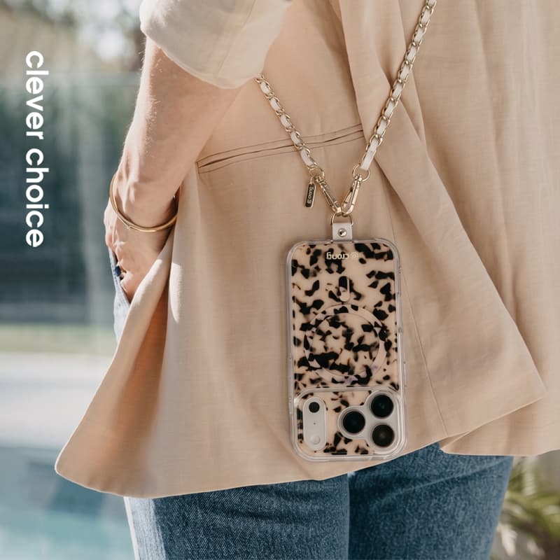 Crong Phone Crossbody - Phone Lanyard (White Twist) 2
