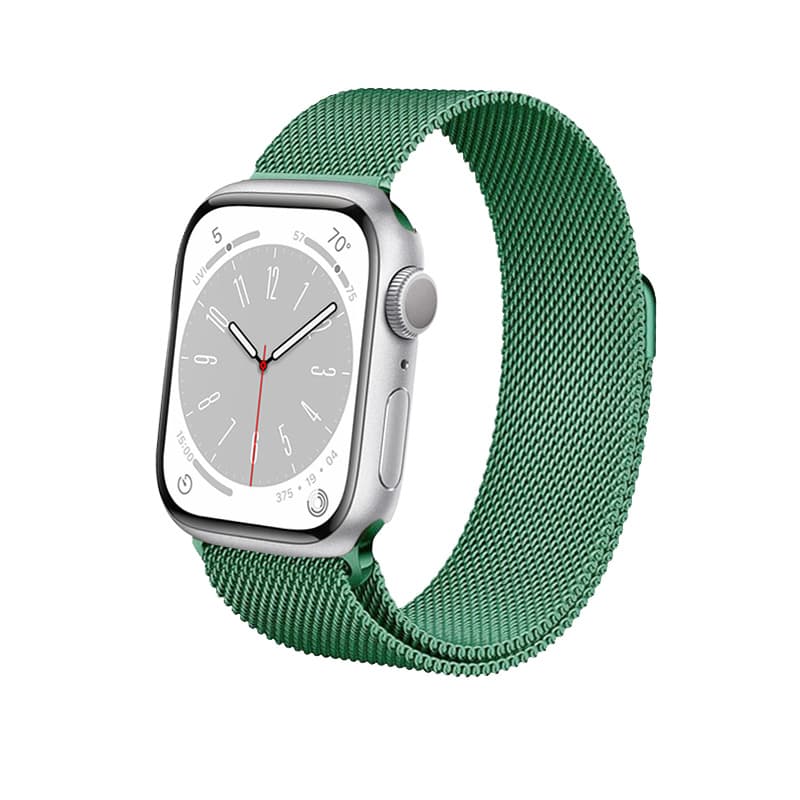 Crong Milano Steel – Stainless Steel Strap for Apple Watch 44/45/46/49mm (Green) 2