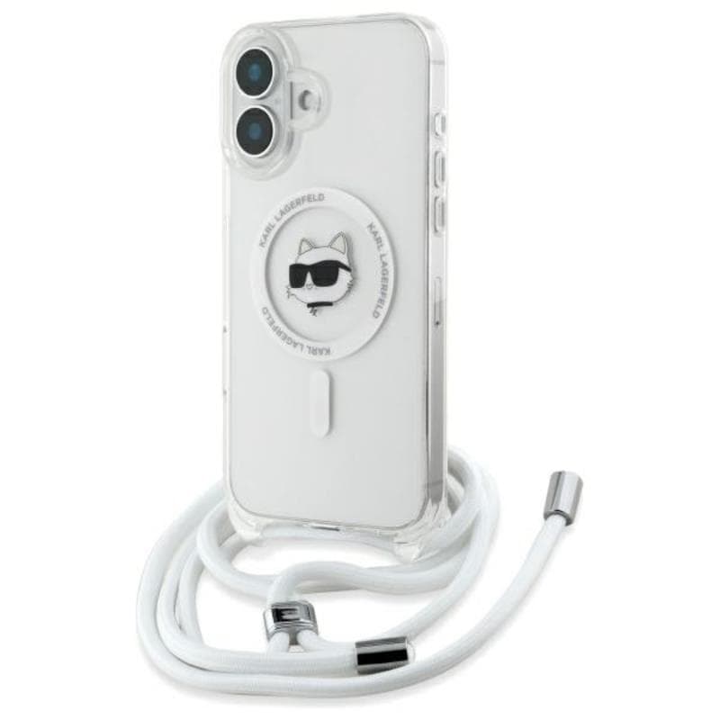 Karl Lagerfeld IML Choupette Head & Cord MagSafe - Case for iPhone 16 (transparent) 1