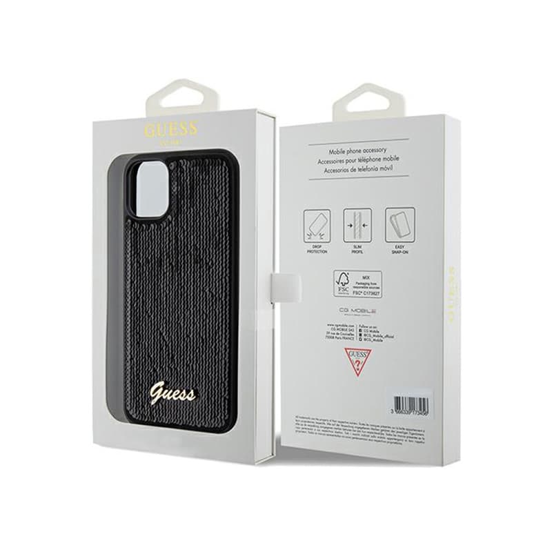 Guess Sequin Script Metal - iPhone 11 Case (Black) 8