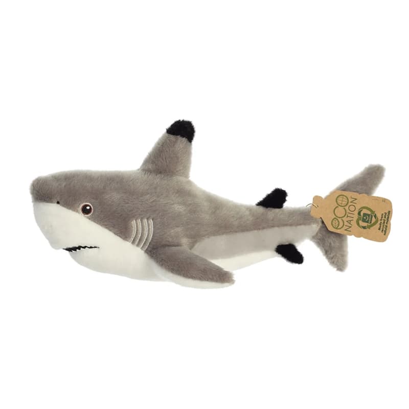 Eco Nation – Plush Toy / Cuddly Blacktip Shark 38 cm Eco-Friendly 2