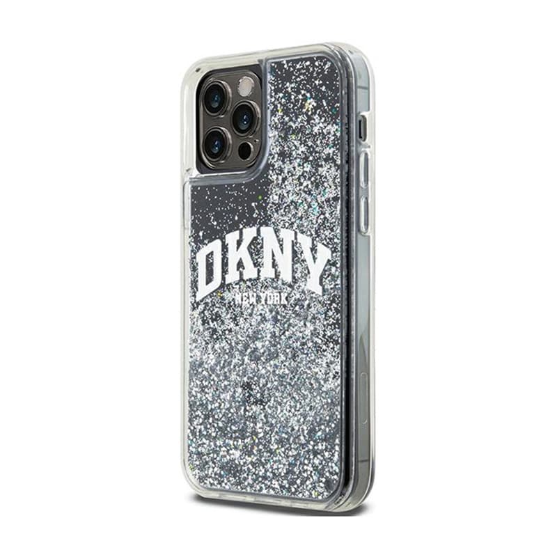 DKNY Liquid Glitter Big Logo - Case for iPhone 12 / iPhone 12 Pro (black) 2