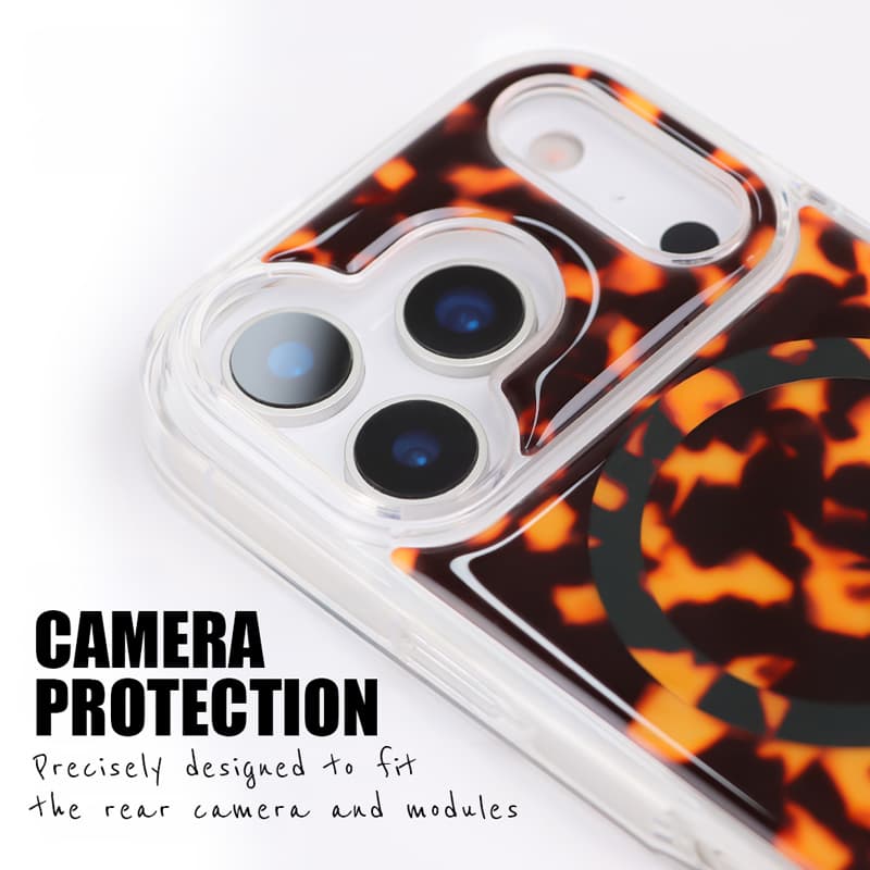 Crong Deluxe MAG Cover - iPhone 17 Pro Max MagSafe Case (Tortoise) 5