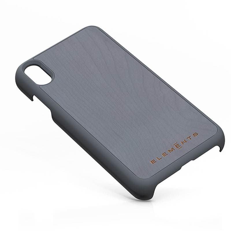 Nordic Elements Original Gefion - Case for iPhone Xs Max with real maple wood (Mid Grey) 2