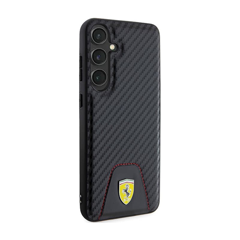 Ferrari Carbon Stitched Bottom - Case for Samsung Galaxy S24+ (black) 4