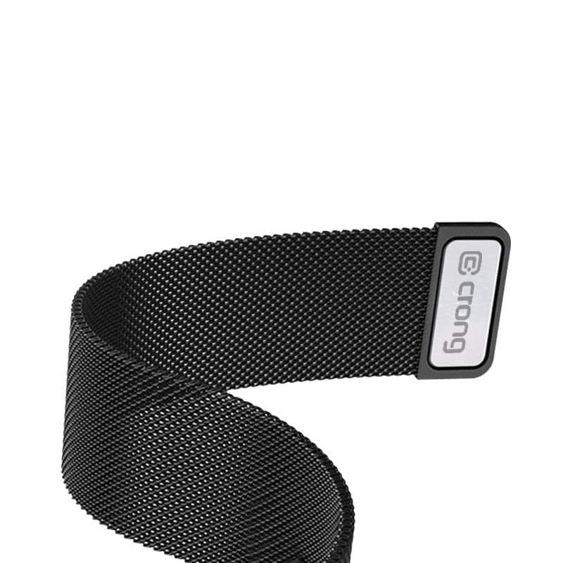 Crong Milano Steel - Stainless Steel Strap for Apple Watch 38/40/41/42 mm (Black) 4