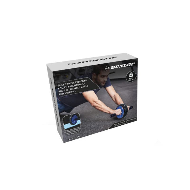 Dunlop - One-wheeled abdominal muscle training roller (Blue) 2