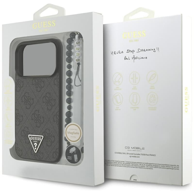 Guess 4G Strap Triangle Logo MagSafe - Case iPhone 17 Pro (black) 8