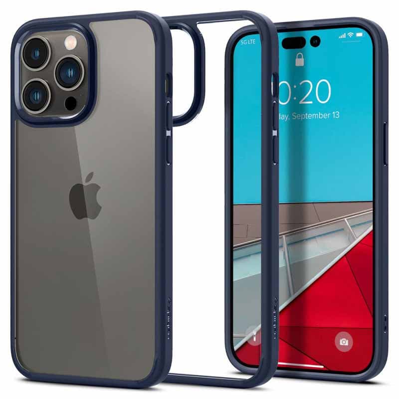 Spigen Ultra Hybrid - Case for iPhone 14 Pro (Naby Blue) 5