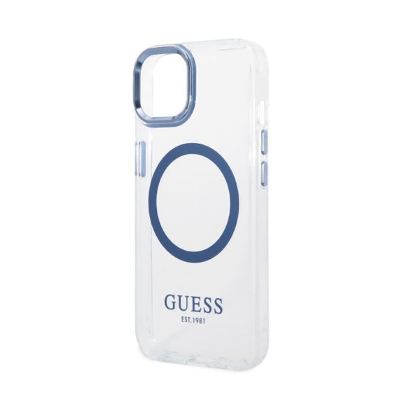 Guess Metal Outline MagSafe - Case for iPhone 14 Plus (Clear) 6