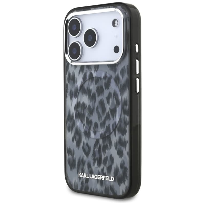 Karl Lagerfeld IML Leopard Pattern MagSafe - Case for iPhone 17 Pro (black) 2