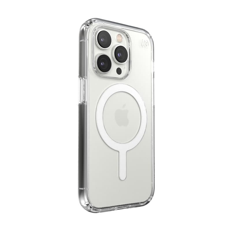 Speck Presidio Perfect-Clear + MagSafe - iPhone 14 Pro Case with MICROBAN Coating (Clear) 4