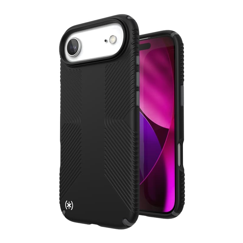 Speck Presidio2 Grip MagSafe - iPhone Air Case (Black / Slate Gray / White) 1