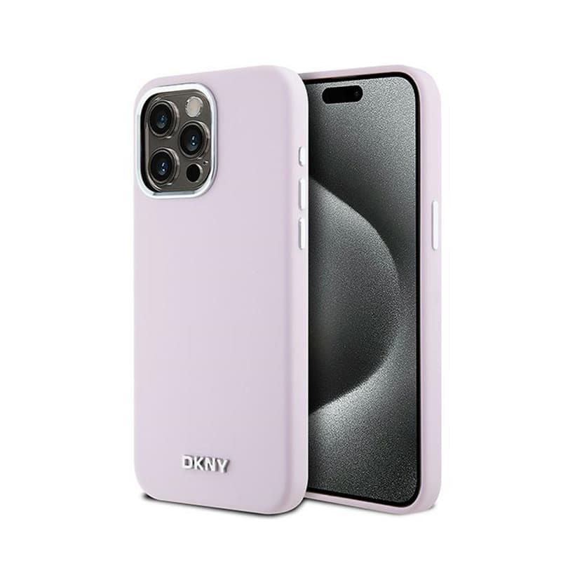 DKNY Liquid Silicone Small Metal Logo MagSafe - Case fro iPhone 14 Pro Max (pink)