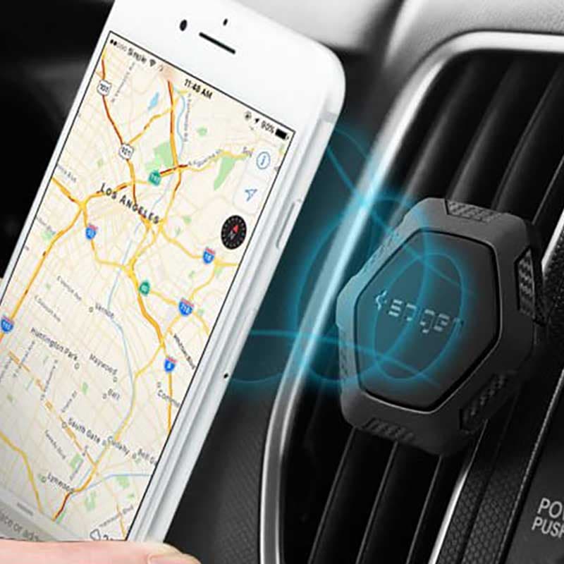 Spigen Magnetic Car Mount Holder QS11 - Car Holder (Black) 5