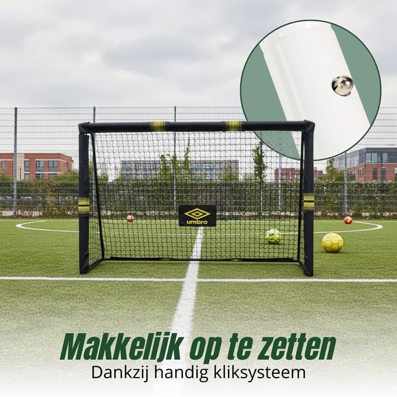 Umbro - Metal football goal with net 240x160x85 cm 4