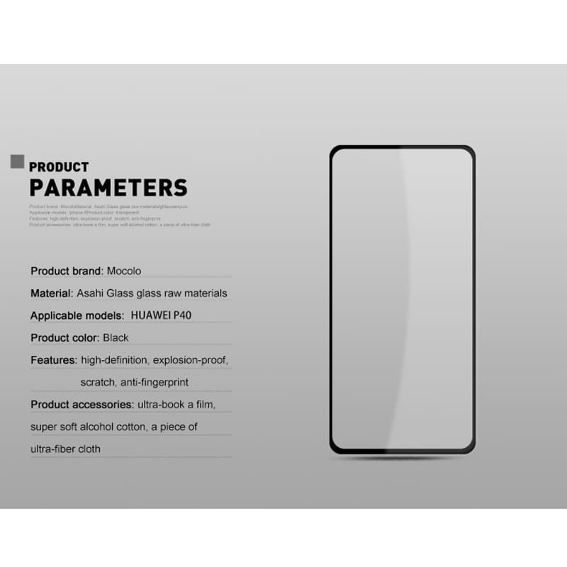 Mocolo 2.5D Full Glue Protective Glass for Huawei P40 8