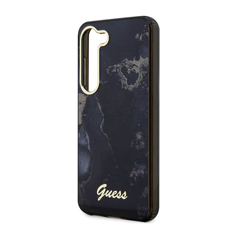 Guess Golden Marble Collection - Case for Samsung Galaxy S23 (Black) 6