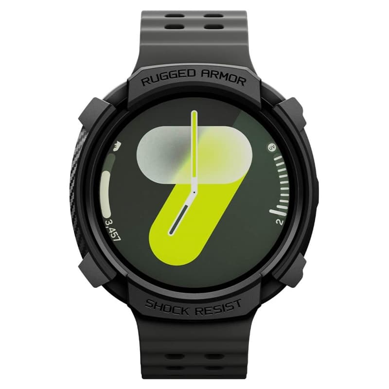 Spigen Rugged Armor - Case for Samsung Galaxy Watch 8 44 mm (Matte Black) 4