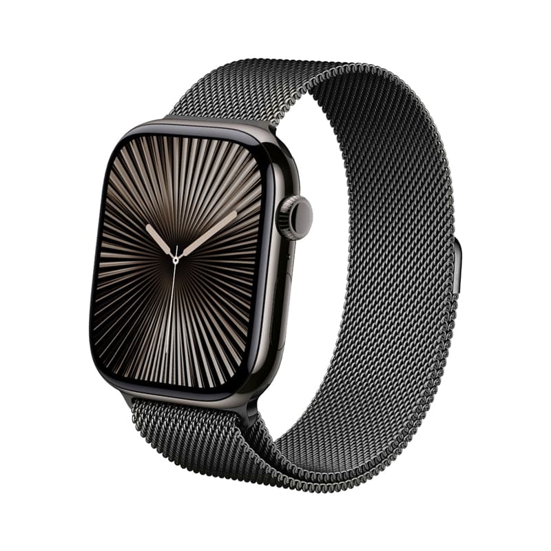 Crong Milano Steel - Stainless Steel Strap for Apple Watch 44/45/46/49 mm (Graphite)