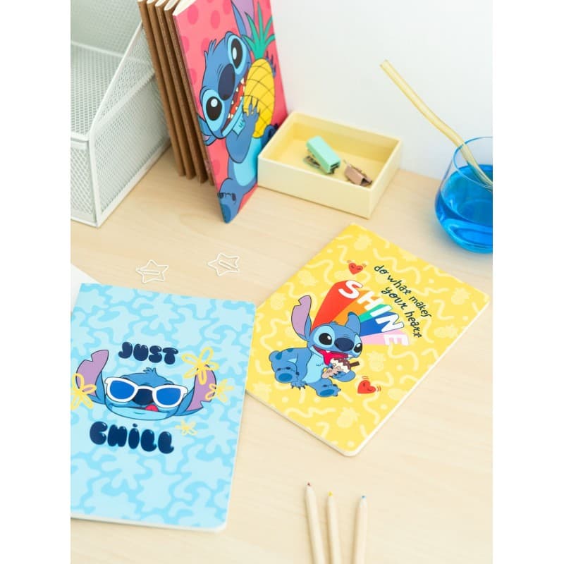Disney Stitch - Set of A5 notebooks from the Tropical collection, 3 pcs. 4
