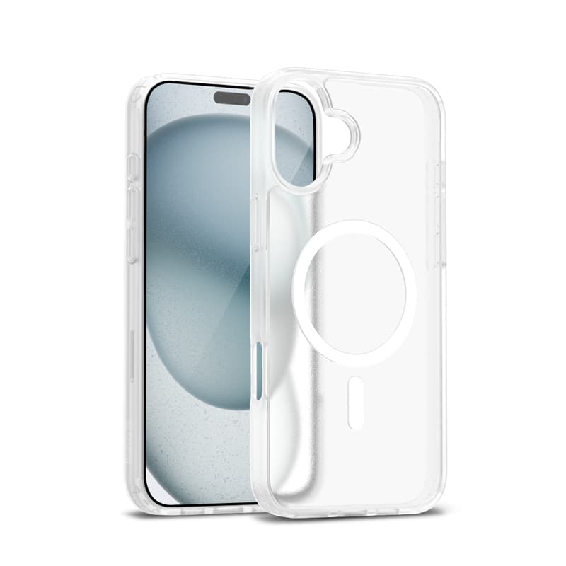 Crong Hybrid Matte Magnetic - MagSafe iPhone 17 Case (White) 1